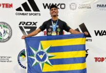 Atleta de Valparaíso conquista oitavo título brasileiro de kickboxing e garante vaga na Seleção Brasileira