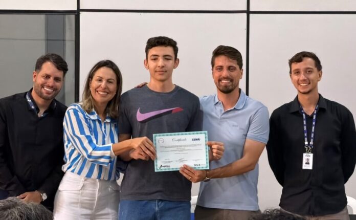 Marcus Vinicius e Josélia Leão Social Valparaíso Senai